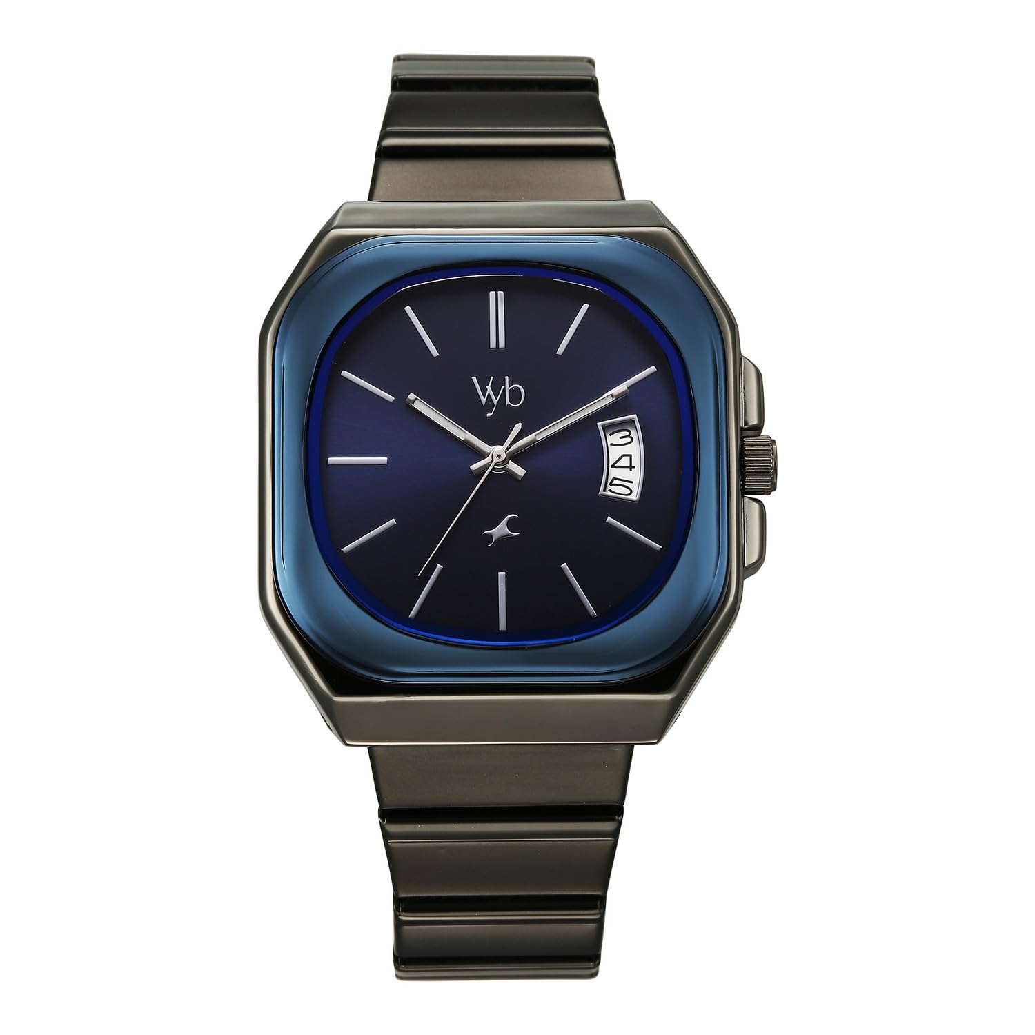 Fastrack Vyb 6.0 Pioneer Quartz Navy Blue Shaped Dial Men's Watch | Stainless Steel Strap Material Analog | Guys Analog Watches - FV30029KM02W-image-42