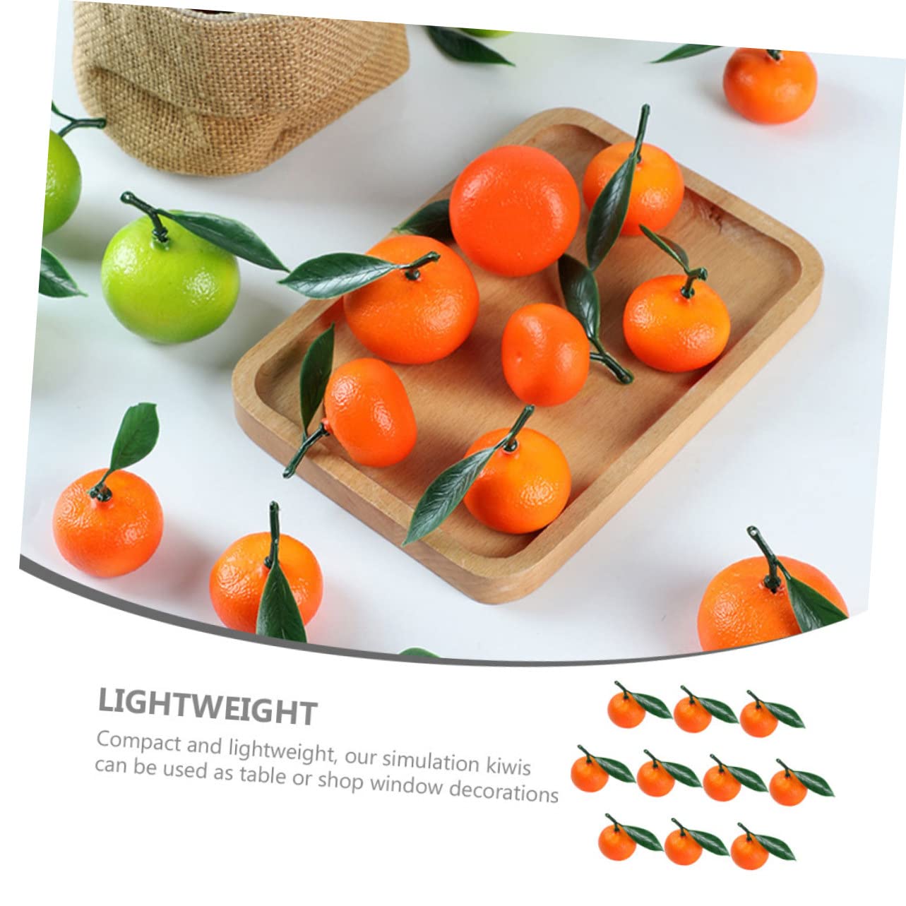 ifundom 5 Sets Lebensechte Gefälschte Orangen Künstliche Früchte Für Zuhause Für Den Unterricht 10 Stück * 5