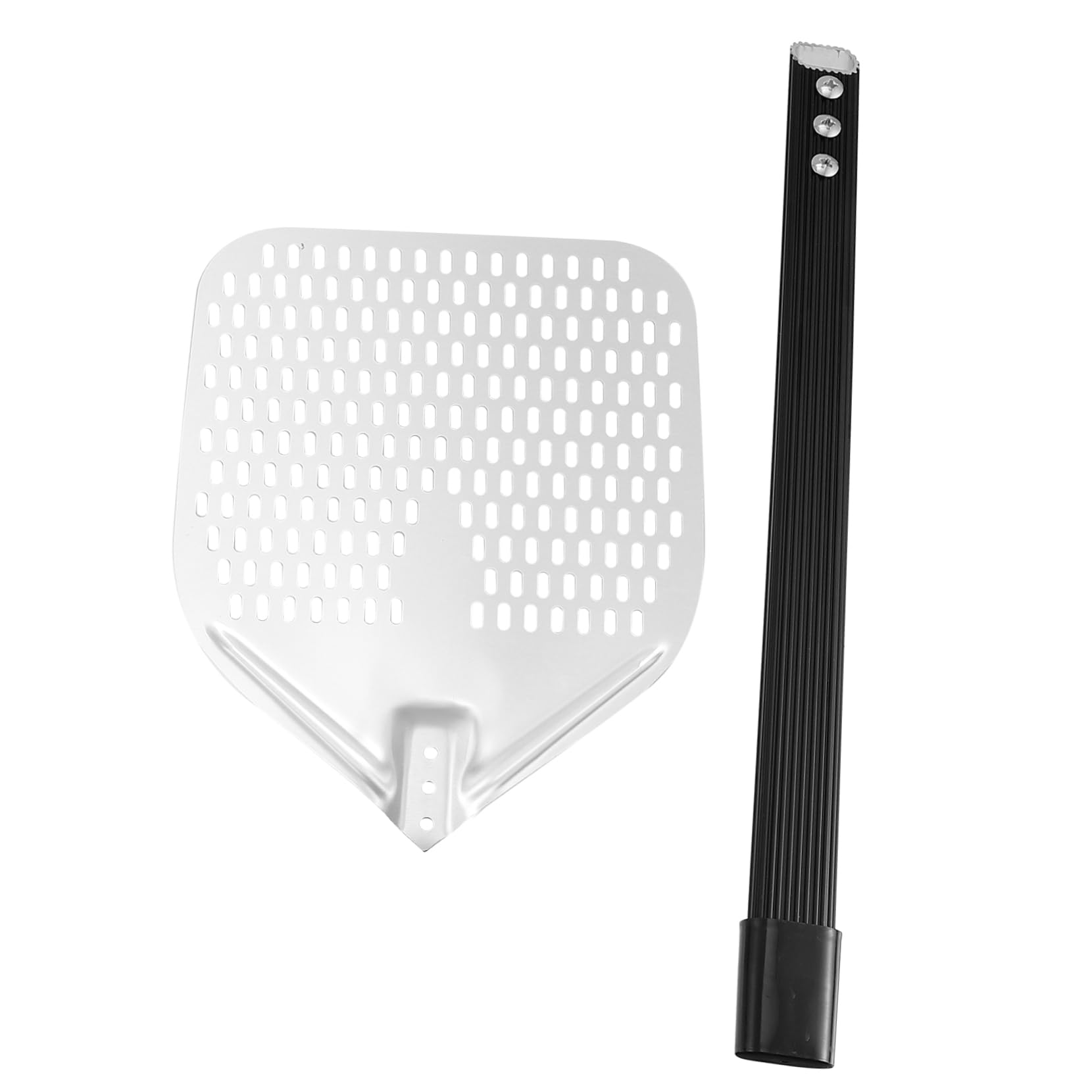 SOLUSTRE 1pc Perforated Pizza Peel with Handle Pizza Shovel for Transfer Essential Kitchen Tool Easy to Use and Clean
