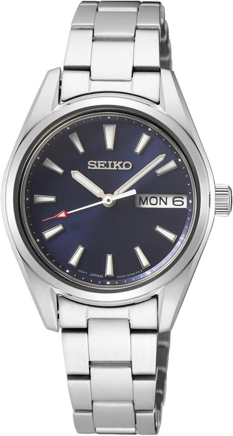 seiko damen uhr quarz edelstahl mit edelstahlband - الصورة 2