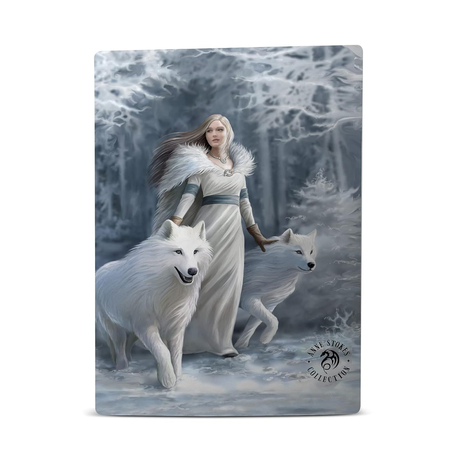 Head Case Designs Officially Licensed Anne Stokes Winter Guardians Art Mix Matte Vinyl Faceplate Sticker Gaming Skin Case Cover Compatible with Sony Playstation 5 PS5 Disc Edition Console