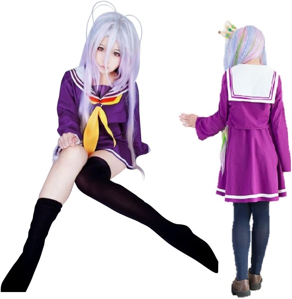 エスネット S Net No Game No Life ノーゲーム ノーライフ 白 しろ コスプレ 衣装 ウィッグ セット 制服s ウィッグ セット コスプレ 仮装 通販 Amazon