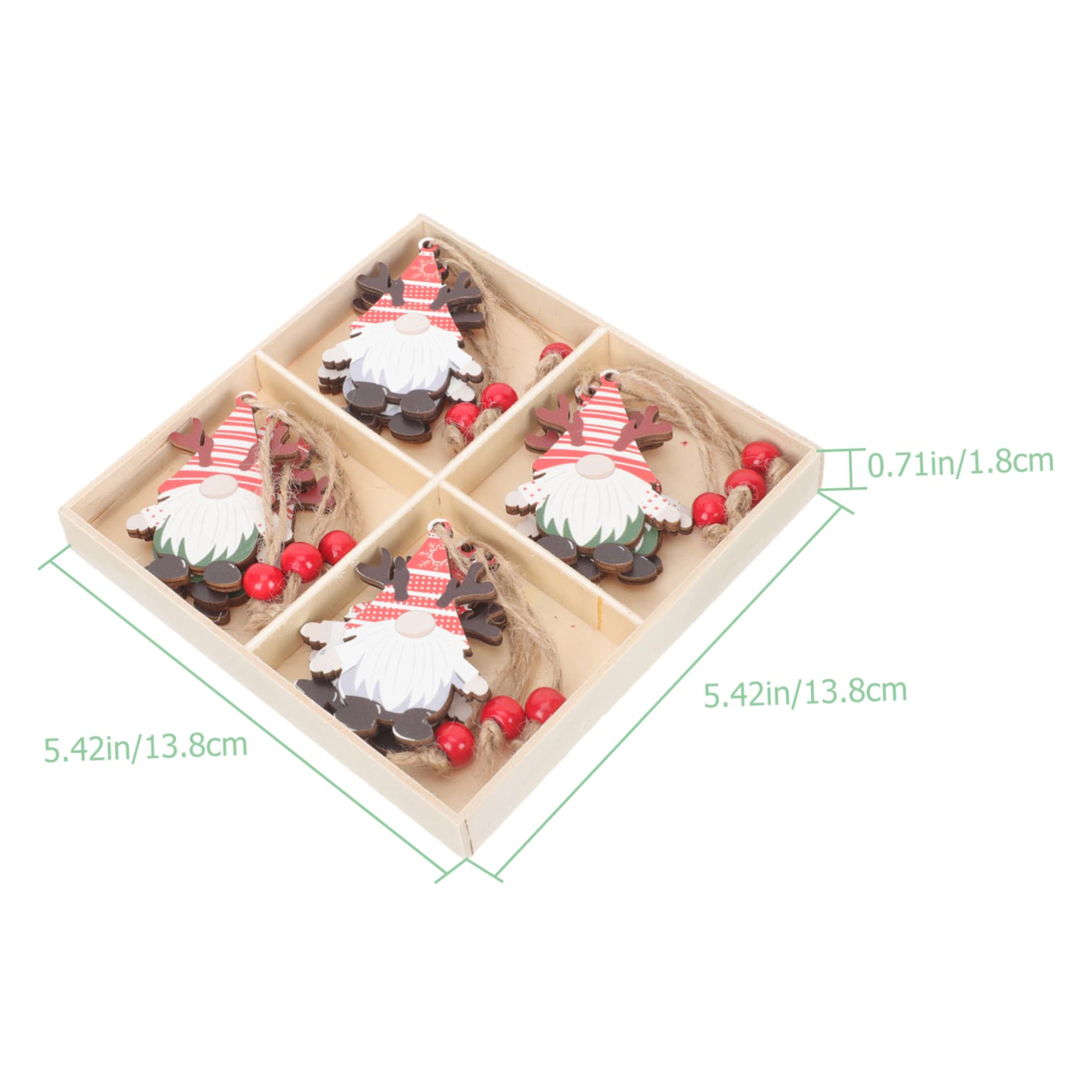 TOPBATHY 48 Pz decorazioni natalizie abbellimenti dell'albero di natale ciondolo natalizio joy christmas bouble christmas decorazione dell'albero di natale ciondoli in legno di Natale