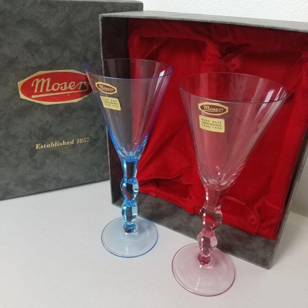 Amazon | moser モーゼル ペアグラス | ノーブランド品 | ワイングラス