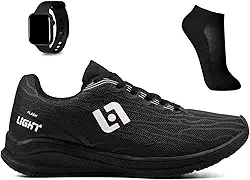 Kit Tenis Esportivo Masculino Feminino Adulto Academia Treino Caminhada + Meia e Relogio