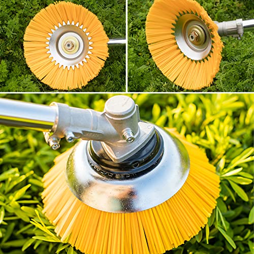 Spazzola Rotante Per Decespugliatore - Testina In Nylon Per Erbacce, Muschio E Pulizia, Universale 25,4mm