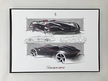 【オフィシャルカタログ】Ferrari SP1 Amazon.co.jp: フェラーリ純正 Monza SP1 SP2 リトグラフ