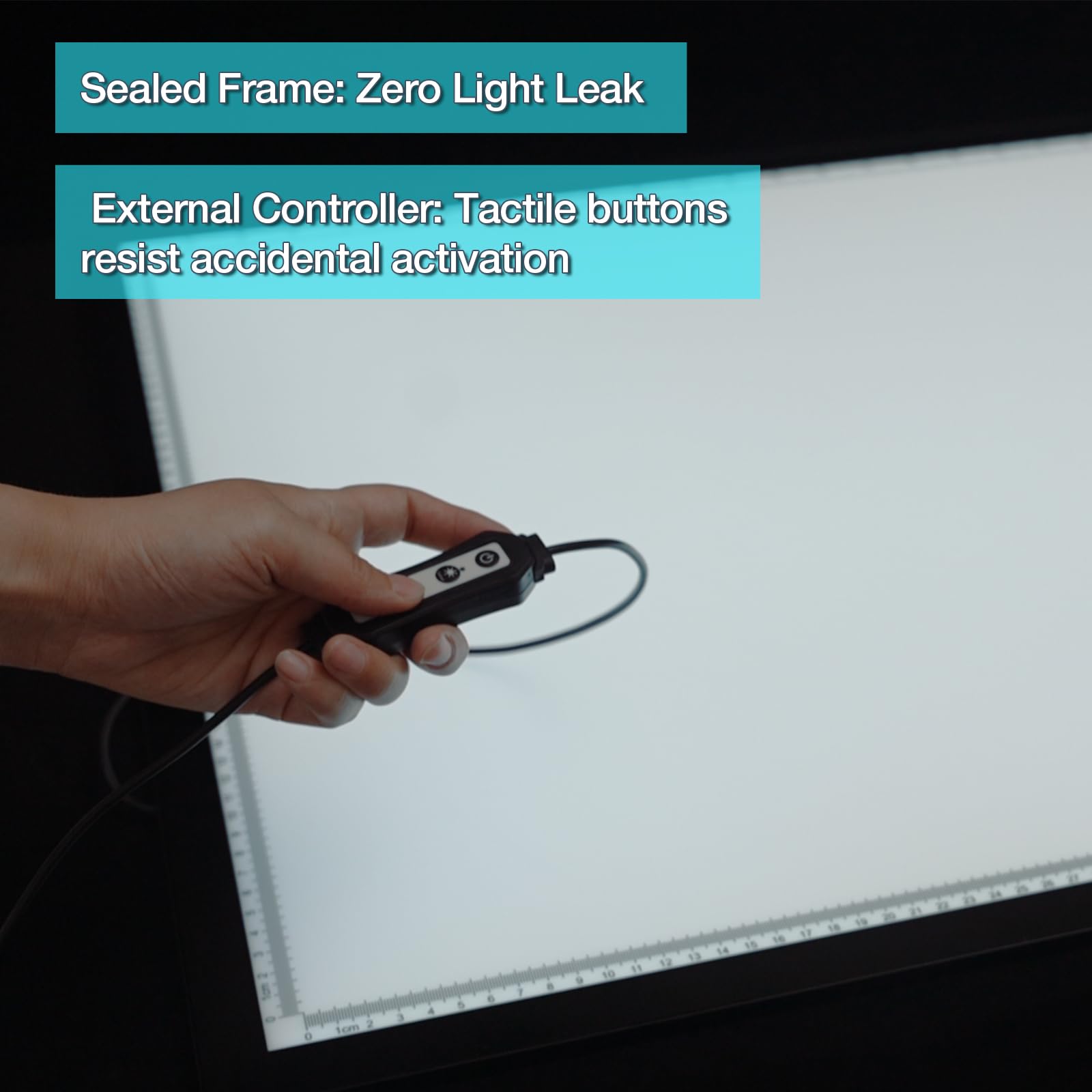 Boîte lumineuse de traçage A1 avec 3 modes de couleur, 10 niveaux et gradation continue, table lumineuse DEAR CARBON pour tracer, dessiner, esquisser et désherber le vinyle