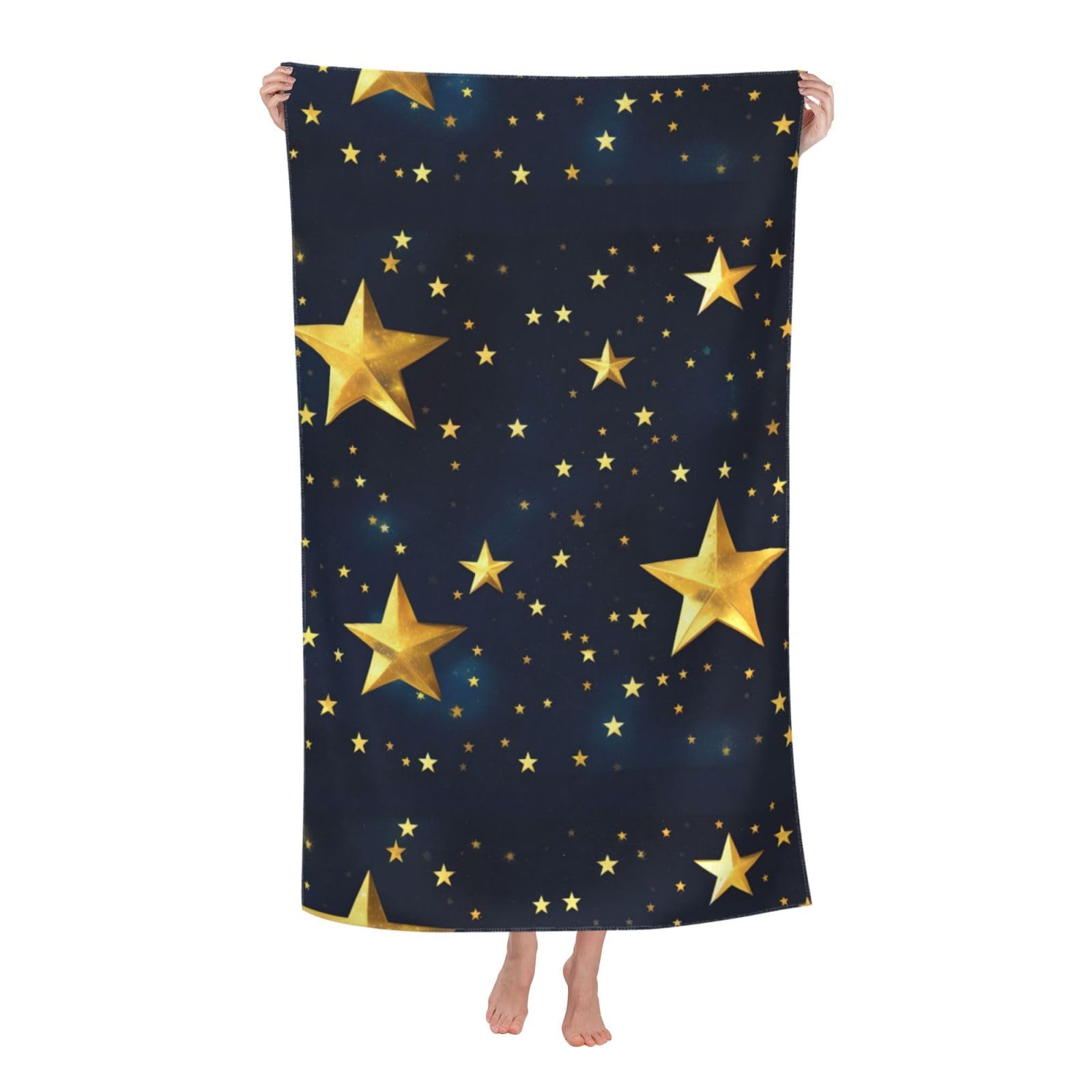 Cbaaghh Stars Eastern Pattern Print Adult Beach Towels,Beach & Pool Towel,Beach Towels,Towels For Camping