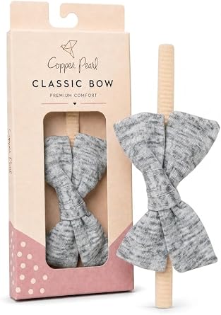 Copper Pearl Classic Baby Bow Headbands - Limited Collection