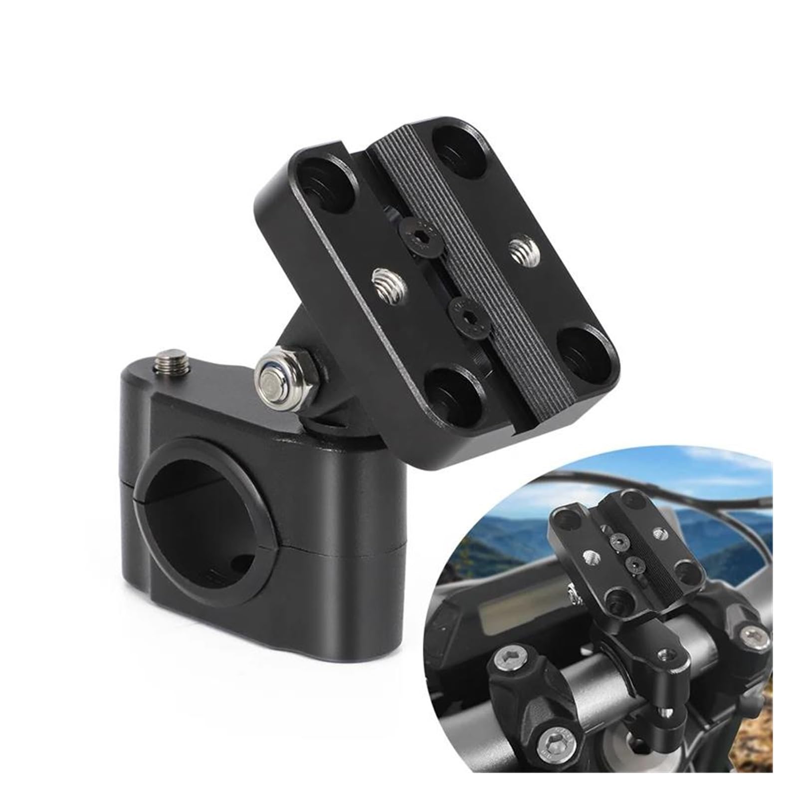 Soporte Montaje GPS Navegación para Tenere 700 para MT-01 para MT-03 para MT-09 para FZ-09 para MT-10 para XSR900 Universal 22 Mm 28 Mm Manillar Soporte Navegación con Montaje GPS Soporte GPS