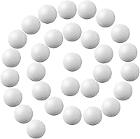 Jihugu 30 Pack Colorful 40mm Ping Pong Balls Bulk - Durable Plastic for Games, Parties, Crafts, Pets & DIY
