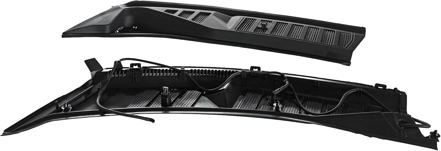Front Windshield Wiper Cowl Grille Insert Panel Left And Right Side For 2015-2020 Ford F150 With Water Nozzle With Pipe FL3Z-15022A68-D FL3Z-15022A69-C