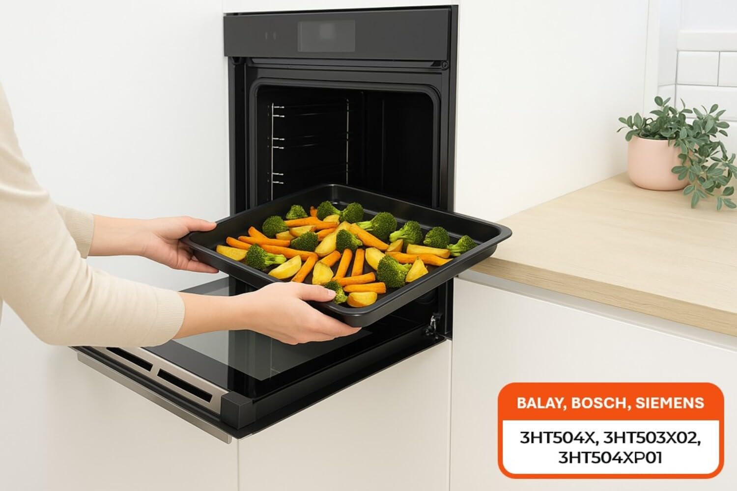 Recamania Bandeja de Horno Balay Bosch Siemens - Cod. 00438350, 00742278, 00688657 00438350 - Medidas: 464x345x29 mm