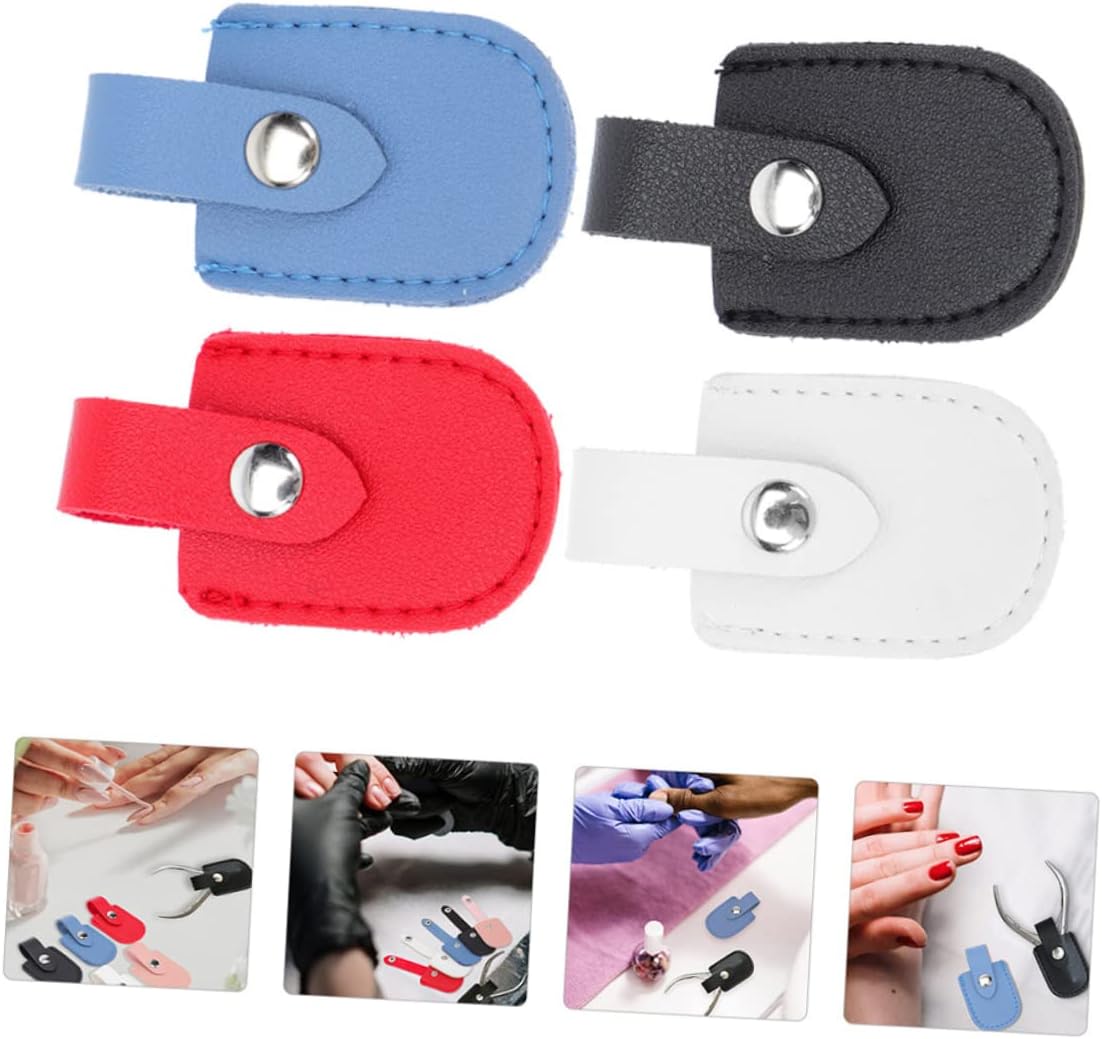 DOITOOL 3sets Nail Clippers Sleeve Cuticle Scissors Protector Elegantly Crafted Manicure Tool Covers 4pcs*3