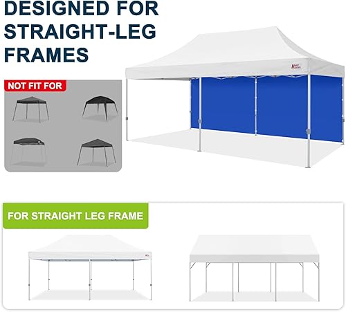 Miniatura 5 de MASTERCANOPY - Pared lateral de tienda de campaña instantánea, para toldo desplegable de 10 x 10, 1 unidad