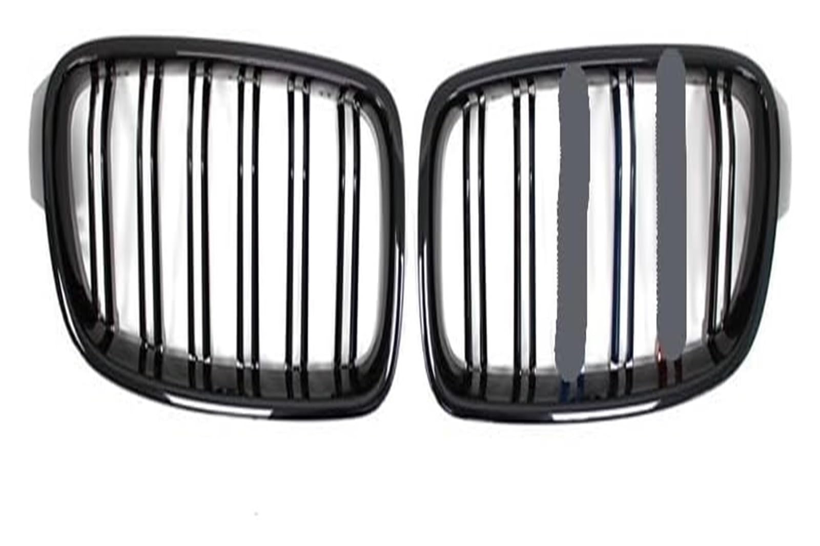 Do serii 3 do F30 dla F31 dla F35 2012-2017 kratka przedniego zderzaka przedniego chłodnicy grill sportowy podwójna listwa kratka przedniego zderzaka samochodowego (błyszcząca czarna)