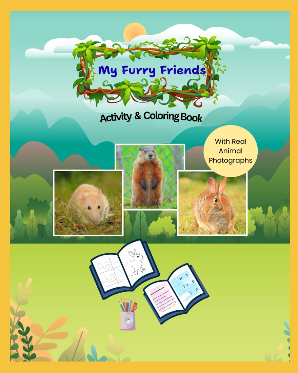 My Furry Friends – Animal Activity Book: Activity & Coloring Book
