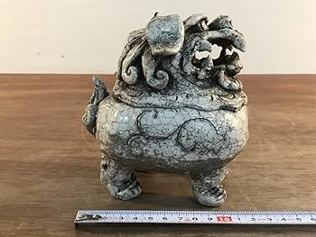 香炉 志野 狛犬 本阿弥光悦 白釉獅子 香炉 志野 狛犬 本阿弥光悦 白釉獅子