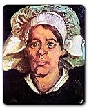 Epaisseur: env. 5 mm 1art1 Vincent Van Gogh Paysanne avec Un Bonnet Blanc I, 1885 Tapis De Souris 23x19 cm