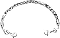 Vista 211 de Brazaletes de alerta médica ajustables de 7.5" a 9" para mujer/hombre, de acero inoxidable, intercambiables