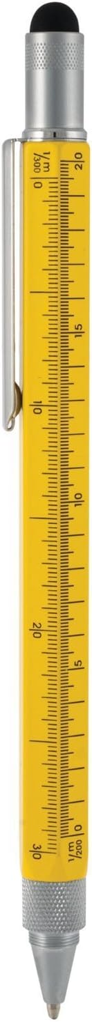 Xtreme 6-in-1 Stylus: Touchscreen Stylus, 4" Ruler, Level, Ballpoint Pen, Flathead and Phillips Screwdriver