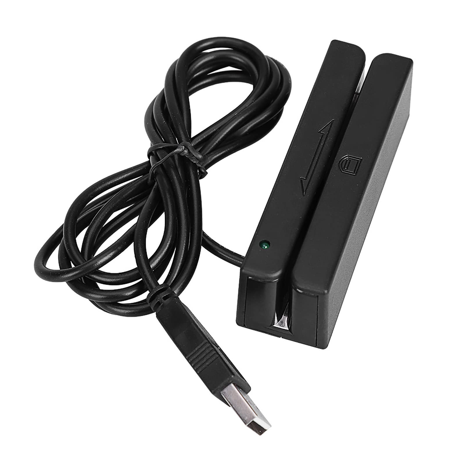 MSR90 Lecteur de Carte à Bande Magnétique USB,3 Pistes Mini Lecteur de Carte de Crédit Magnétique, pour Système de Caisse Enregistreuse