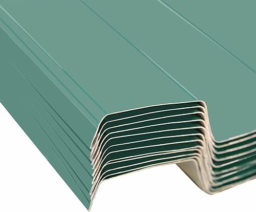 Gecheer Paneles de techo de acero galvanizado, 12 piezas de acero galvanizado, cubierta superior de kiosco, cubierta de repuesto para techo de