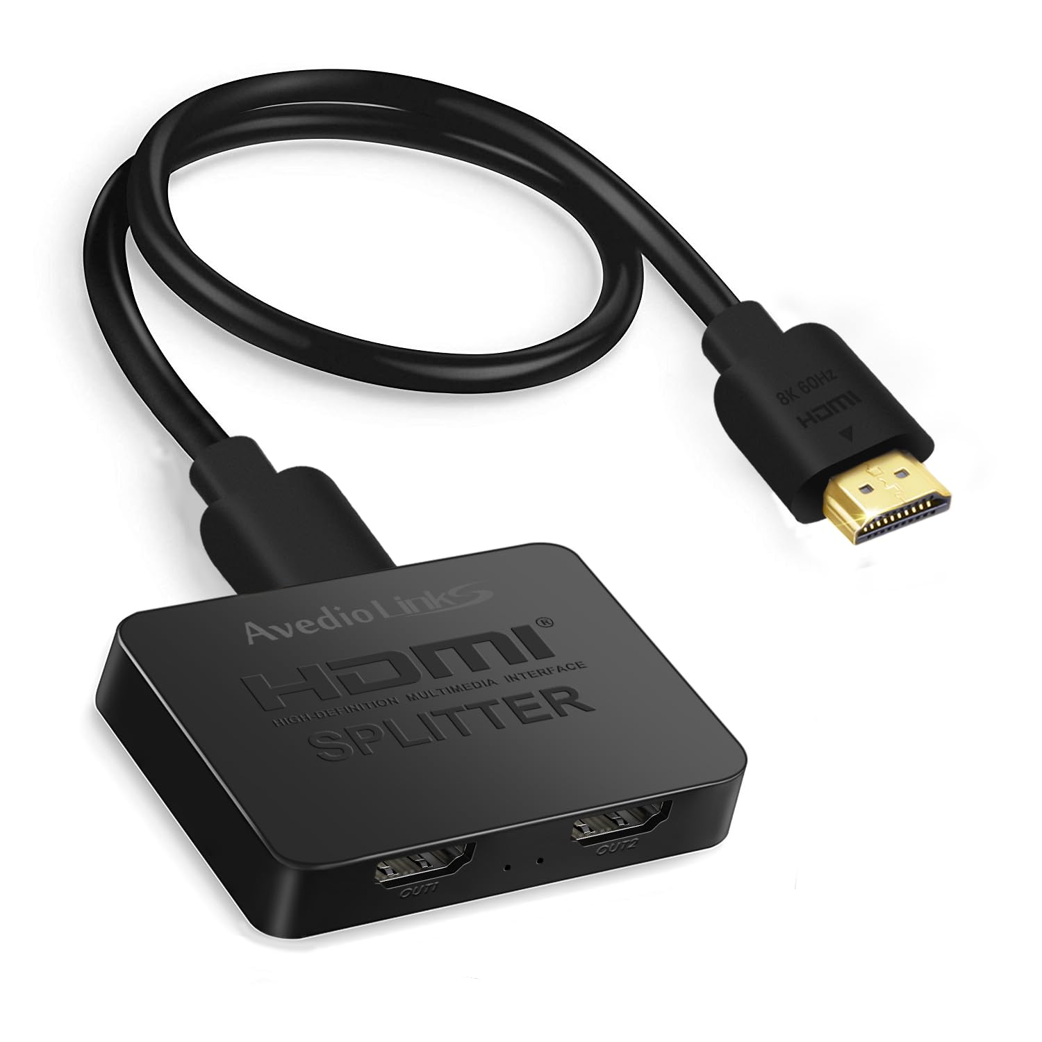 Amazon.com: avedio links 8K HDMI Splitter 1 in 2 Out w/ 4ft 8K
