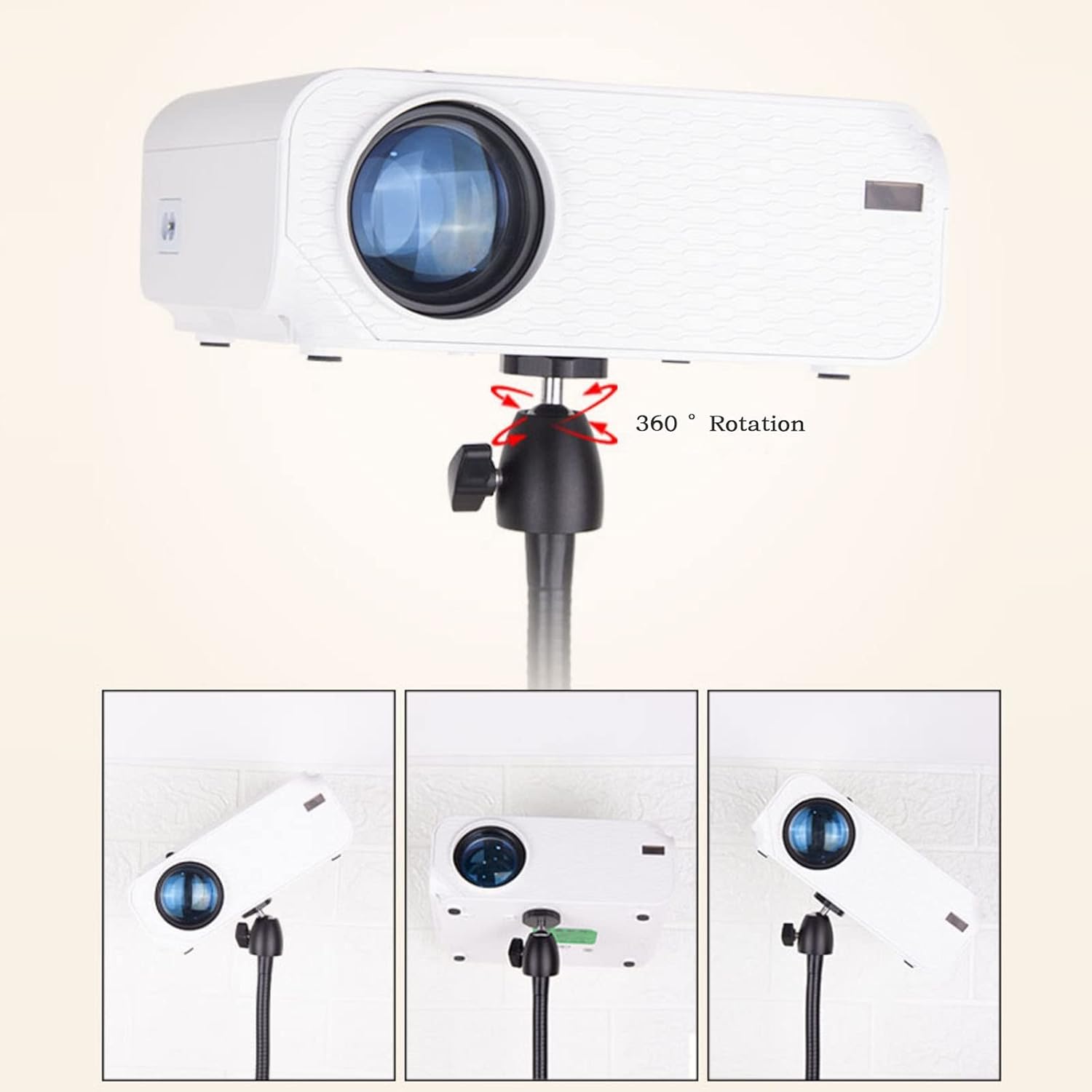 プロジェクター台 プロジェクター ブラケット ベッドサイド シェルフ トレイ パンチ フリー プロジェクション サポート デスクトッ