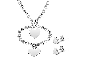 3Pcs Heart Jewelry Set for Women: Love & Luxury