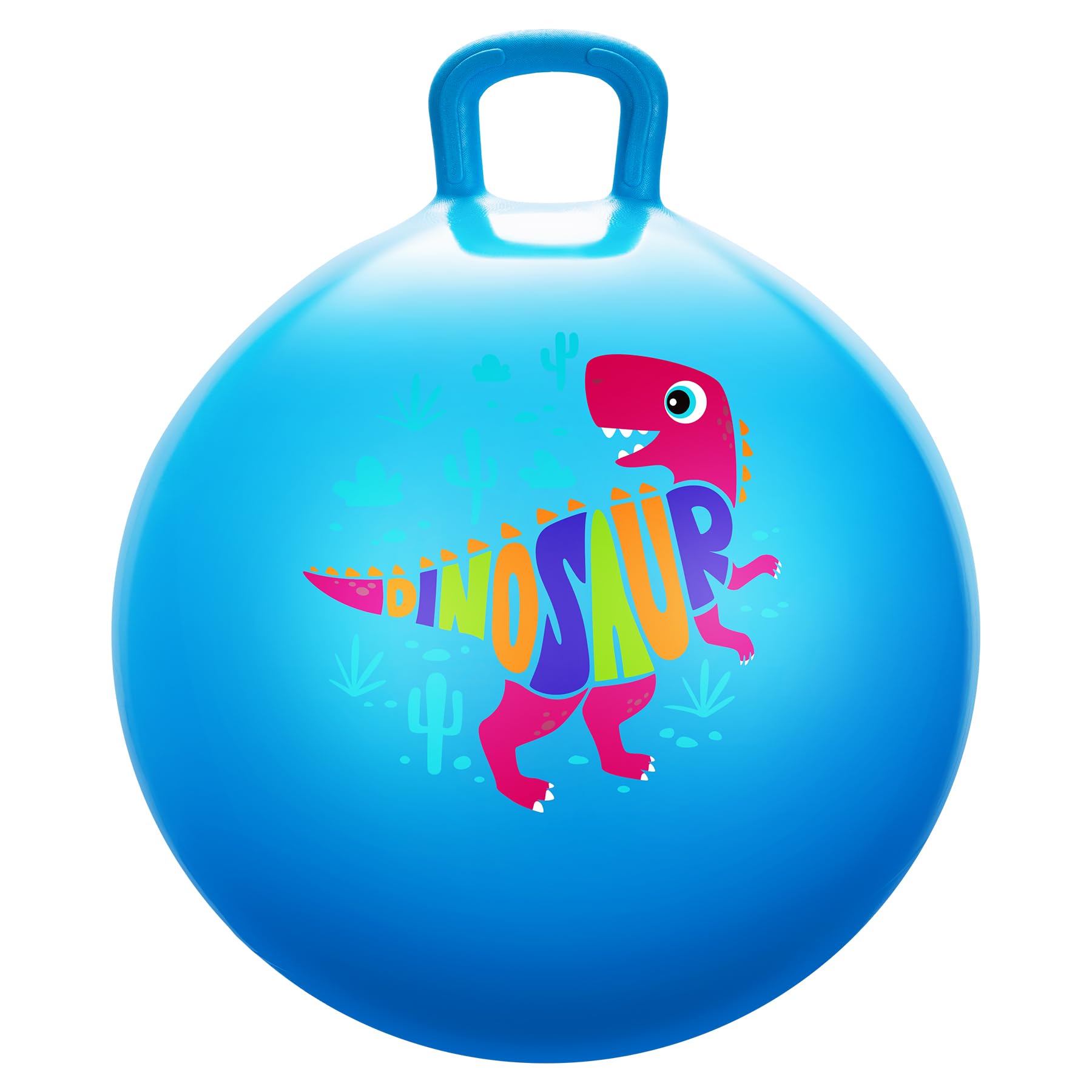 U&C Planet Ballon Sauteur 45 cm Enfant 3-8 Ans Plastique PVC épais résistant Jouet intérieur extérieur