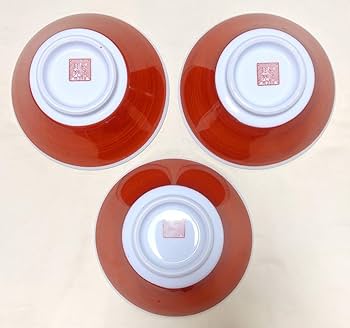 Amazon.co.jp: 長峰陶苑 鳳凰図 ラーメン鉢 中華丼3客 中華食器 m359