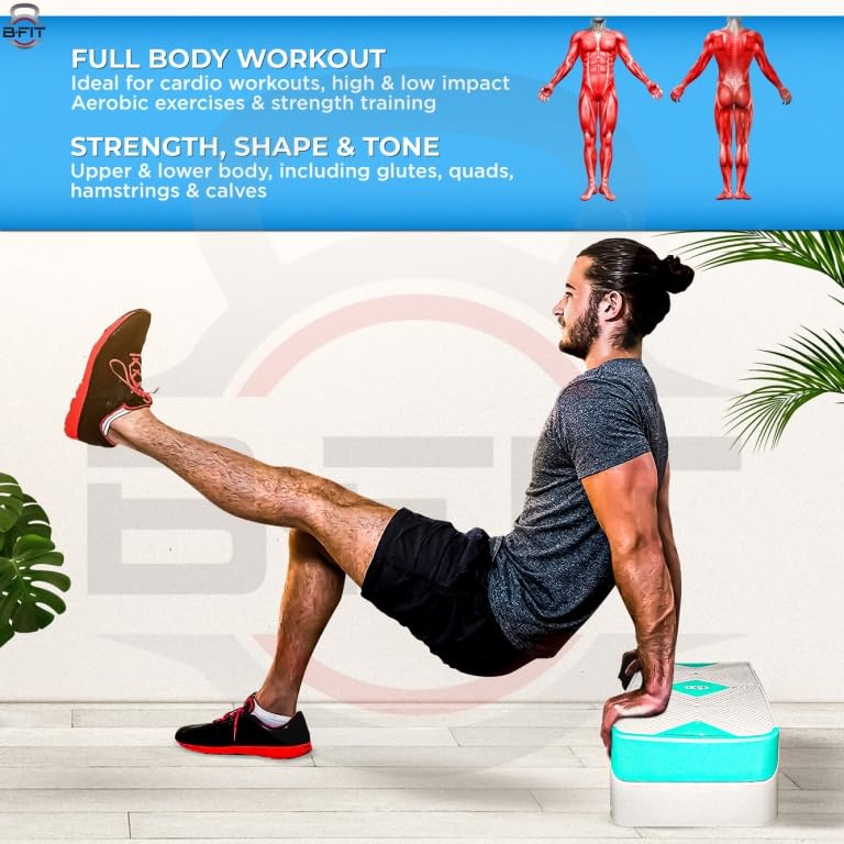 Image of B Fit Premium Quality Aerobic Steppers (68X27X15 CM)