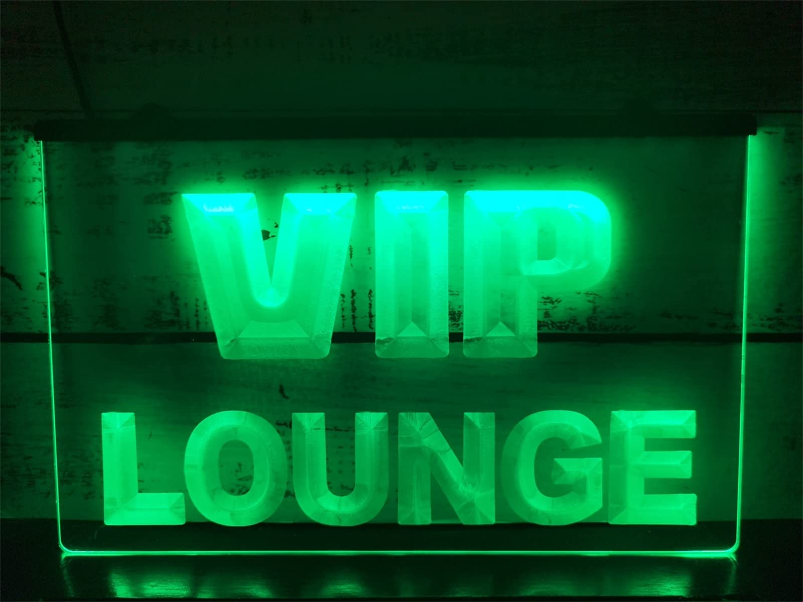 Niestandardowe słowa VIP Lounge LED neon, wyświetlacz USB ściemniający neony do podświetlanych lampek nocnych do dekoracji ścian,Rgb,40x30cm