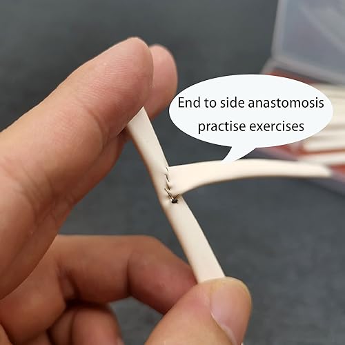 Miniatura 6 de Kit de práctica de sutura, microscopía quirúrgica para anastomosis vascular modelo de práctica de sutura, no se rompe fácilmente, almohadilla