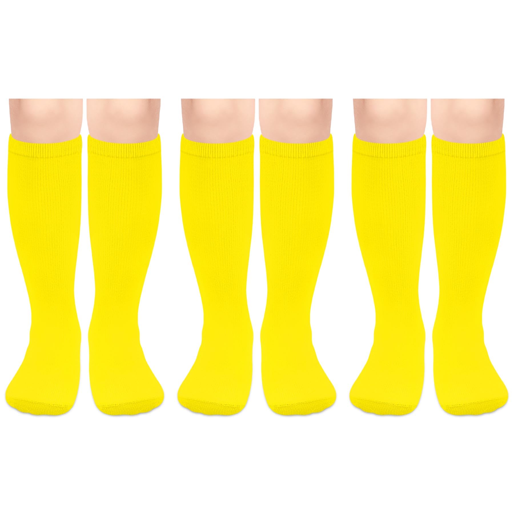 Olreco 3 Pack Toddler Soccer Socks Kids Baseball Socks Boys Girls Softball Sock Youth Football Sock Athletic Accessories