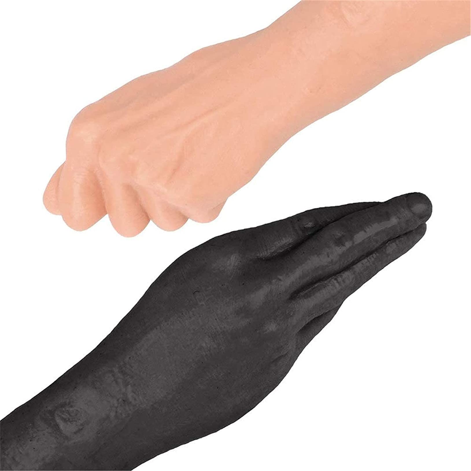 Dildo anale a doppia testa, vibratore a mano, dildo lungo 36 cm, plug anale a mano grande, giocattoli sessuali SM for donne e uomini lesbici(Fleisch)