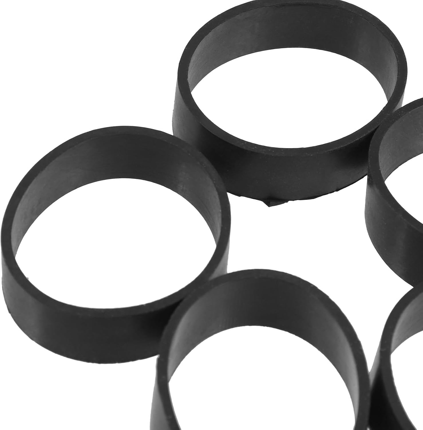 Scuba Weight Belt Fixing Straps for Secure Hold and Durability 5pcs Black Rubber with 32mm Diameter for Underwater Diving Enthusiasts and Equipment