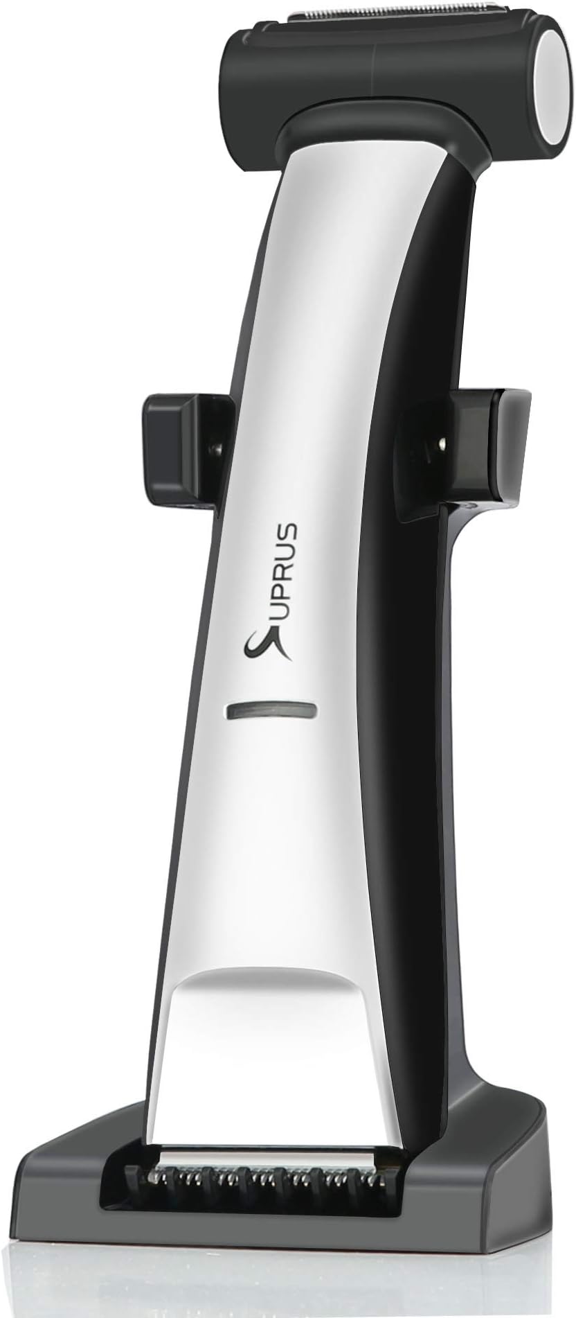 SUPRUS Body Groomer for Men Trimmer Body Shaver 2 in 1 Cordless Hair Clippers Rechargeable Beard Trimmer Wet Dry