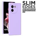 Pikkme Vivo V30e 5G Back Cover Camera Protection Shockproof Soft Matte Silicone Back Case for Vivo V30e 5G (Purple) gallery image