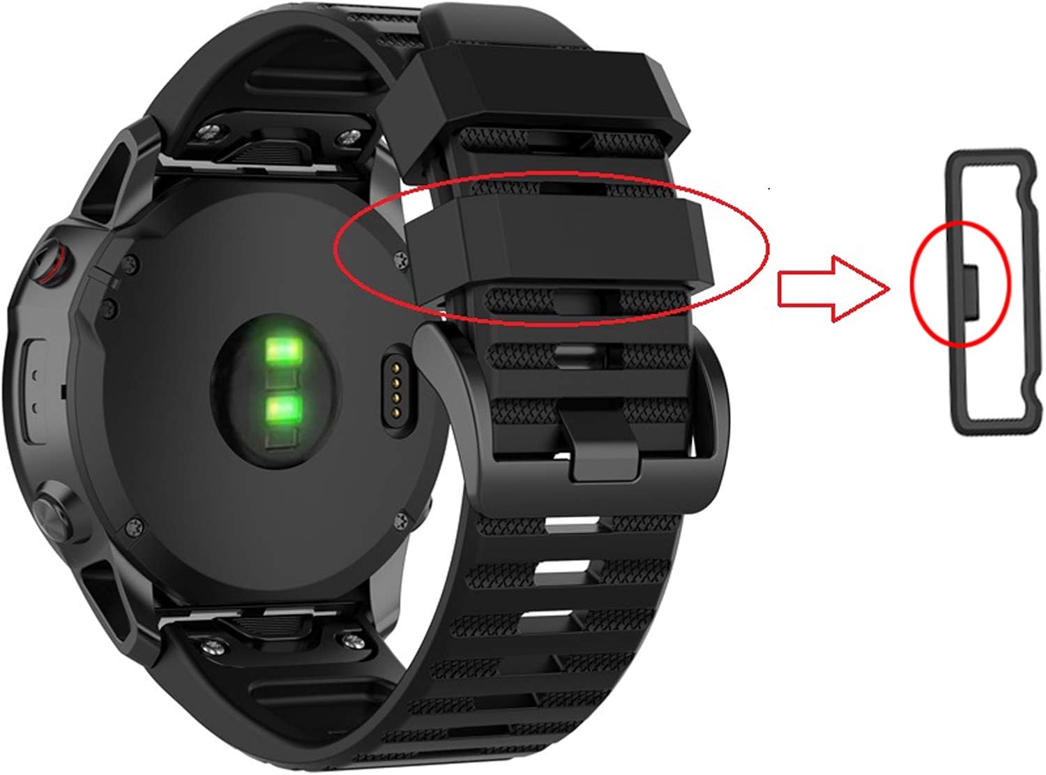 garmin forerunner 225 strap loop