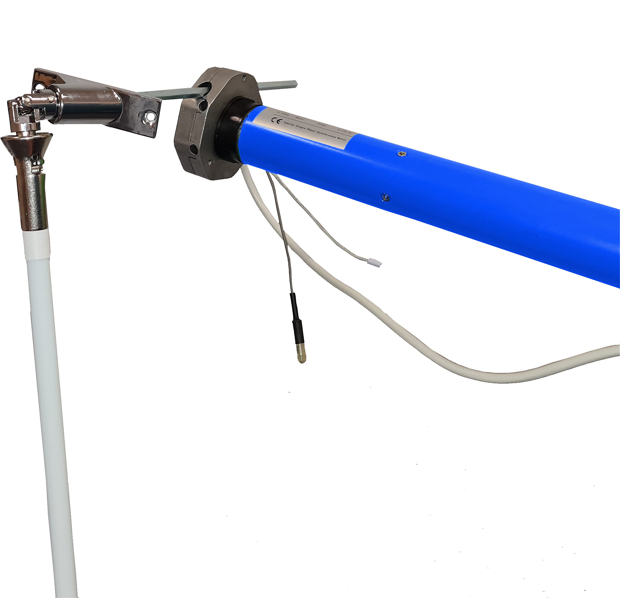 Juego de Motor de toldo mecánico con función de manivela de Emergencia, 80 NM y Radio, Incluye transmisor de Radio Manual (1 Unidad)