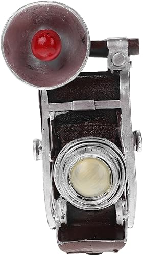 Garneck Modelo de cámara de estilo retro, adorno decorativo para decoración del hogar y escritorio, diseño único de alcancía, encantadora escultura