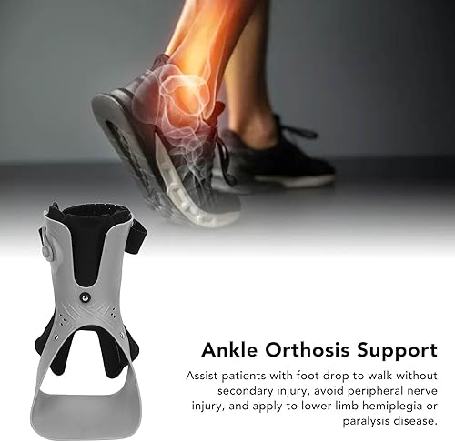 Miniatura 3 de Tobilleras ajustables para esguinces de tobillo, estabilizador de férula de tobillo con bolsa de aire inflable, soporte de ortesis de pie y tobillo
