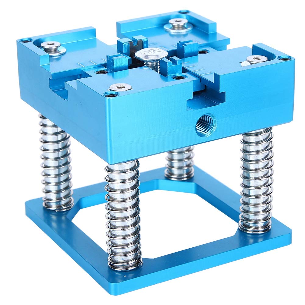 Jeanoko Solid Tin Planting Reballing Station Kit Ball Rework Table Tin Planting Blue with Handle Soldering Rework Station for Electrician
