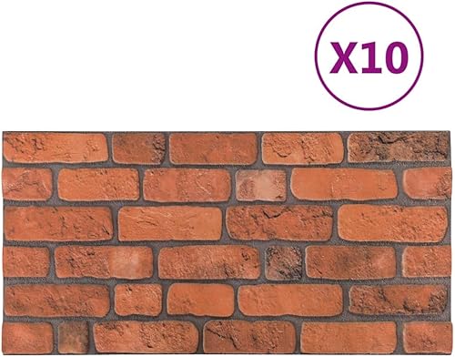 Miniatura 2 de Paneles de pared 3D con diseño de ladrillo de terracota 10 piezas EPS,paneles de pared-26.4 libras