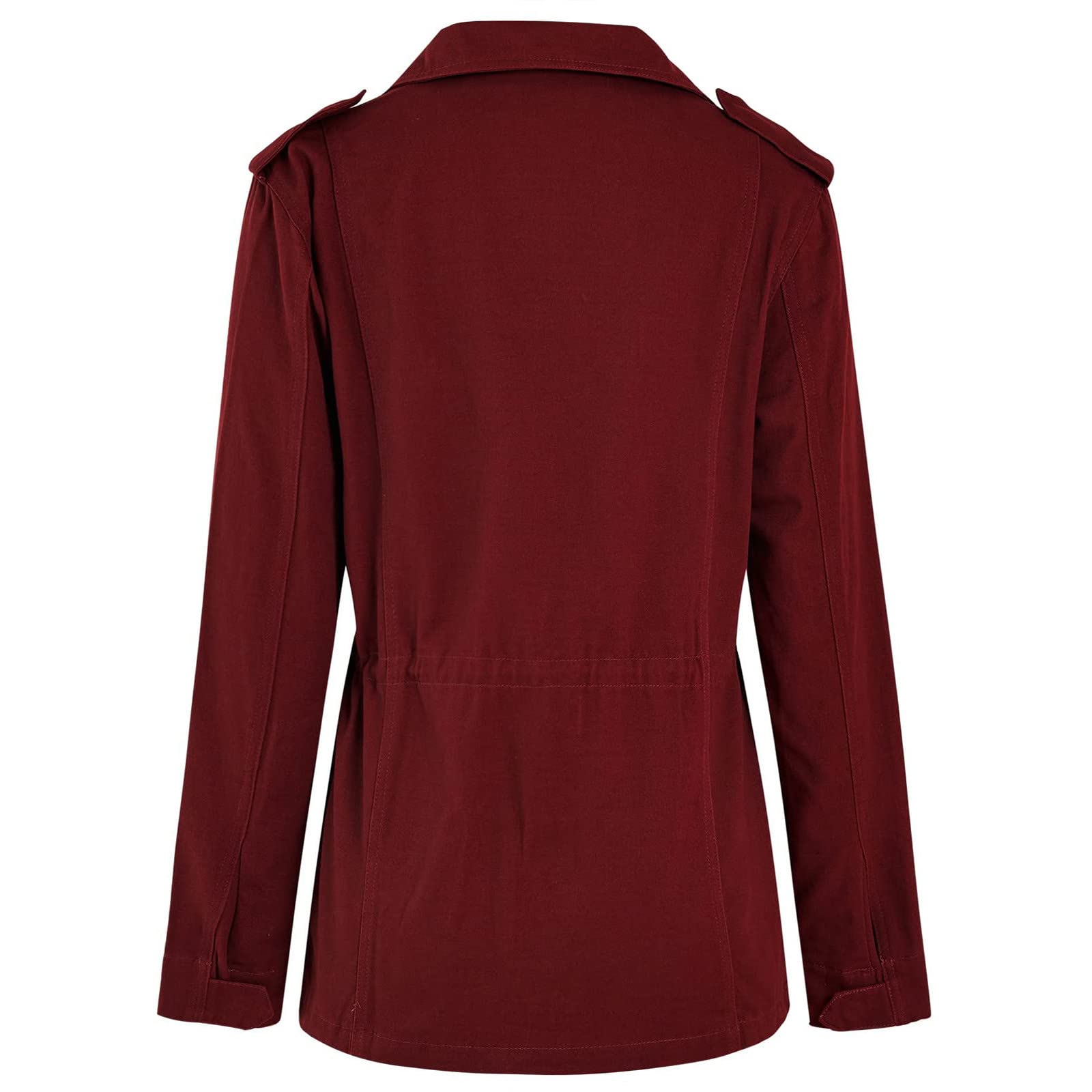 Generisch Manteau extra chaud pour le quotidien, manteau normal, coupe régulière, respirant, veste de loisirs, manches longues, couleur unie, manteau matelassé de ski pour femme