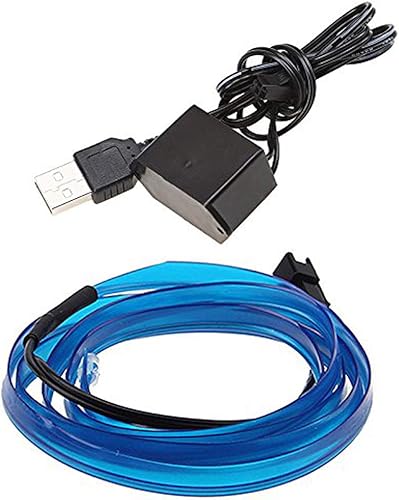 Cable electroluminiscente USB para decoración, kit de tiras de luces de neón portátiles