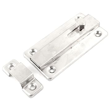 ELECTROPRIME Door Window with Metal Barrel Bolt Latch, 4